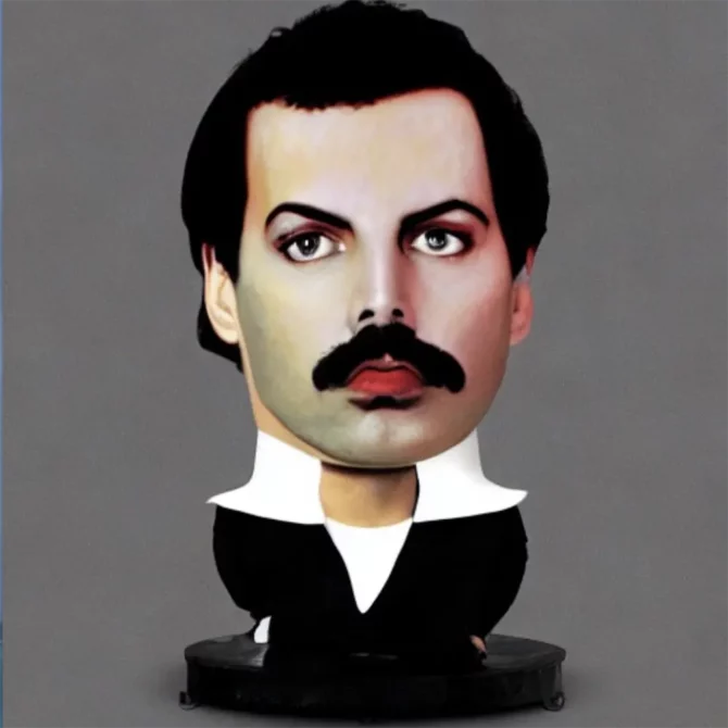 Freddie Mercury in the style of Louise Josephine Bourgeois     65