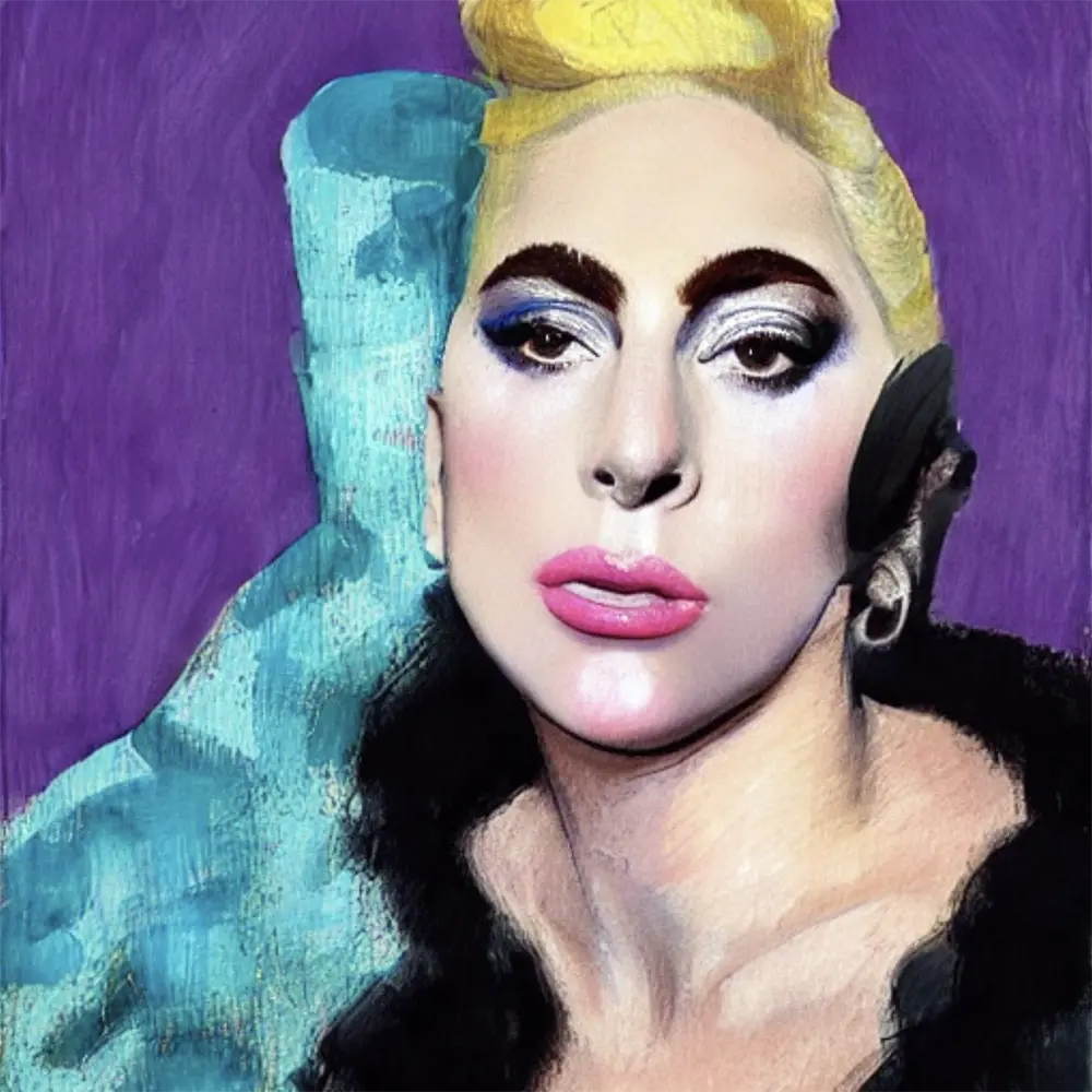 Lady Gaga in the style of Mary Cassatt 15