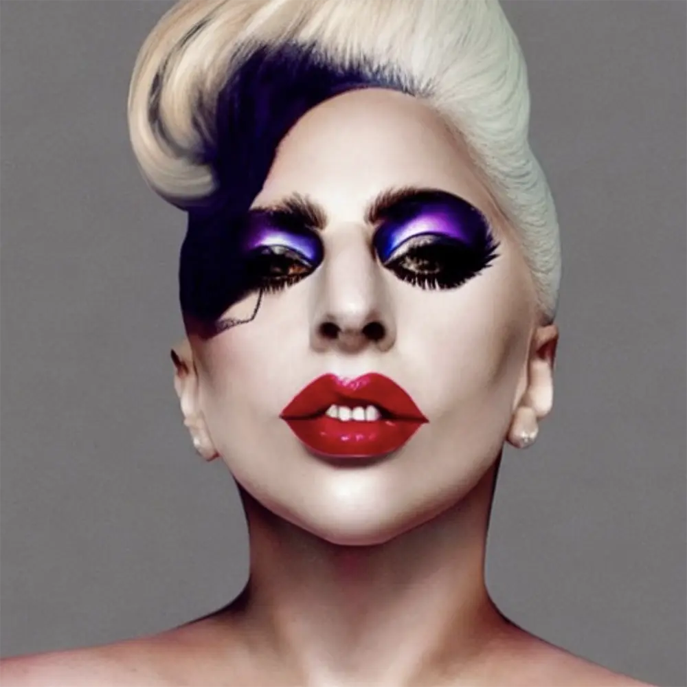 Lady Gaga in the style of Anonymous 108