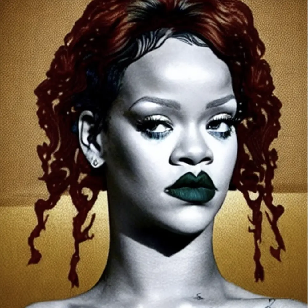 Rihanna in the style of Anonymous 63