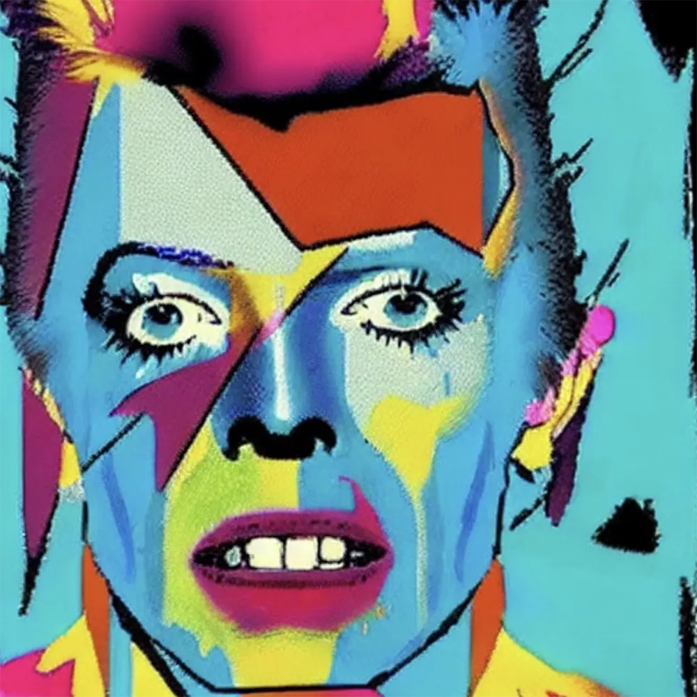 David Bowie in the style of Jean-Michel Basquiat 8
