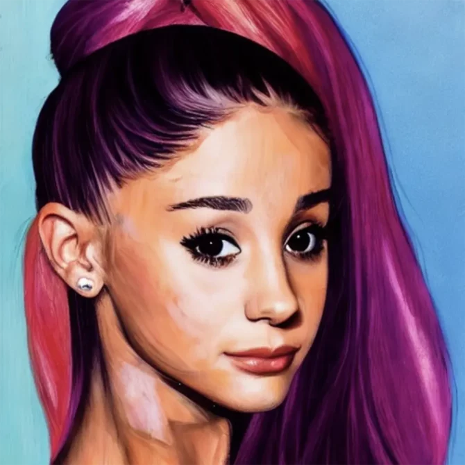 Ariana Grande in the style of Jenny Saville 14 - Artists Meet Artists