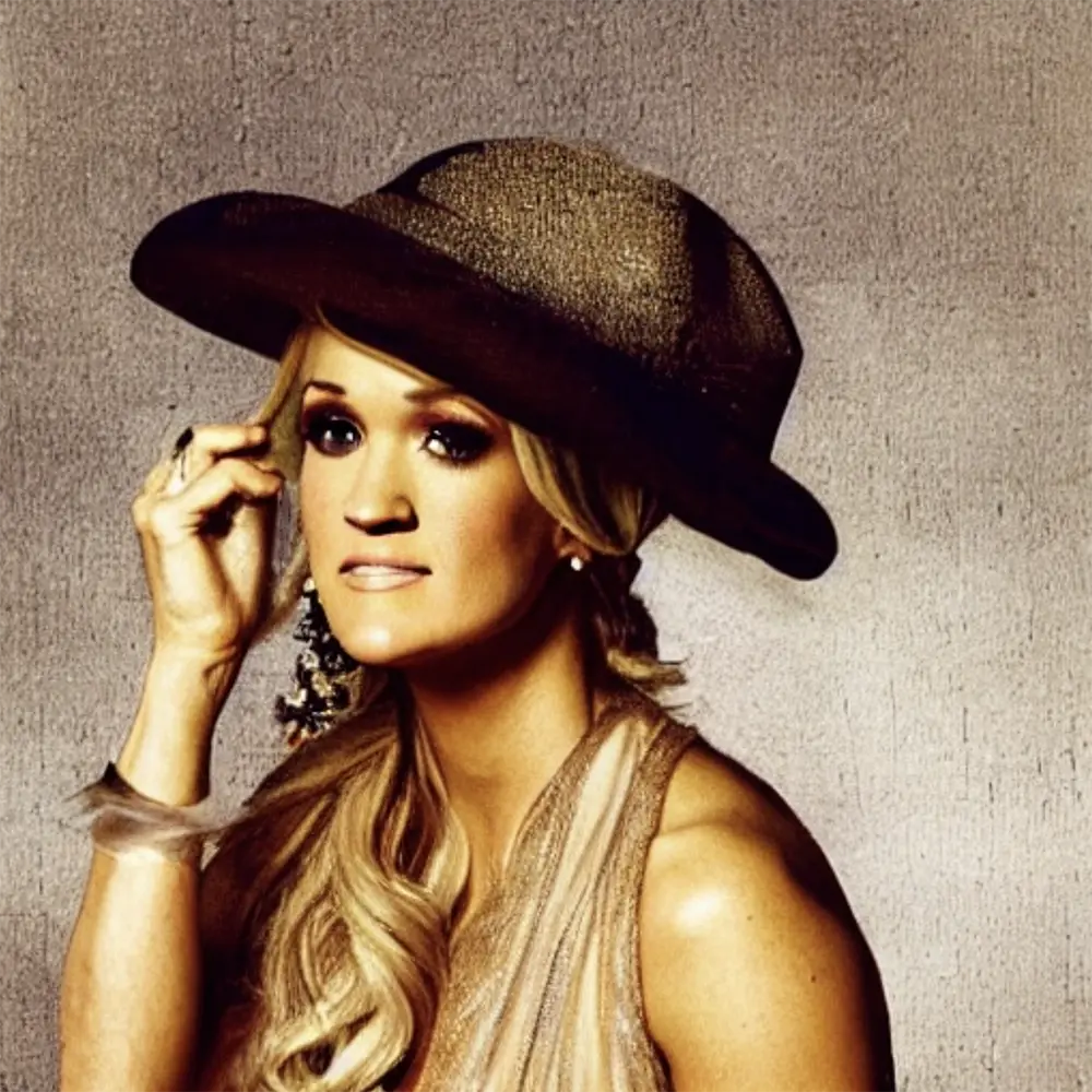Carrie-Underwood in the style of Caravaggio 9 - Artists Meet Artists
