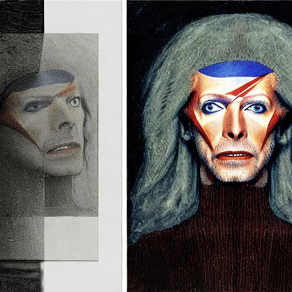 David Bowie in the style of Leonardo da Vinci 3