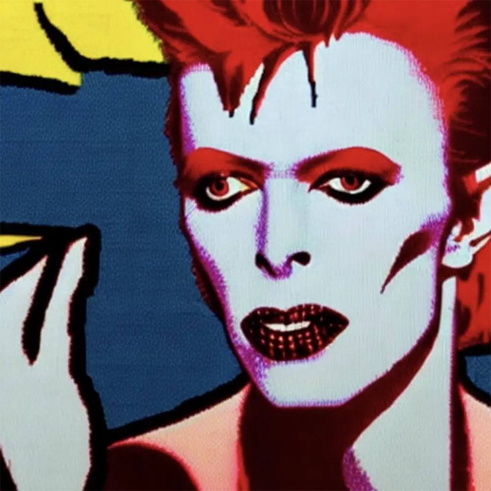 David Bowie in the style of Roy Lichtenstein 13
