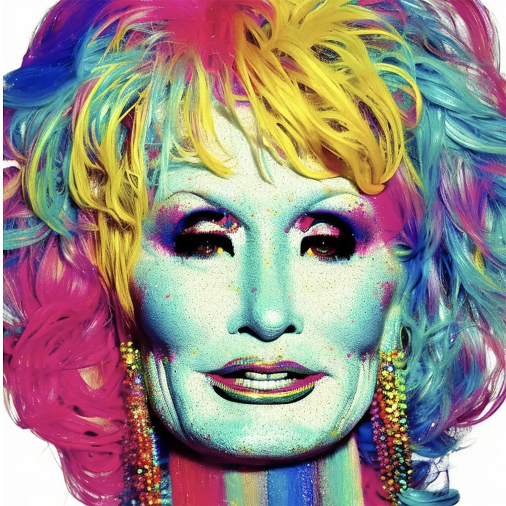 Dolly Parton in the style of Damien Hirst 15