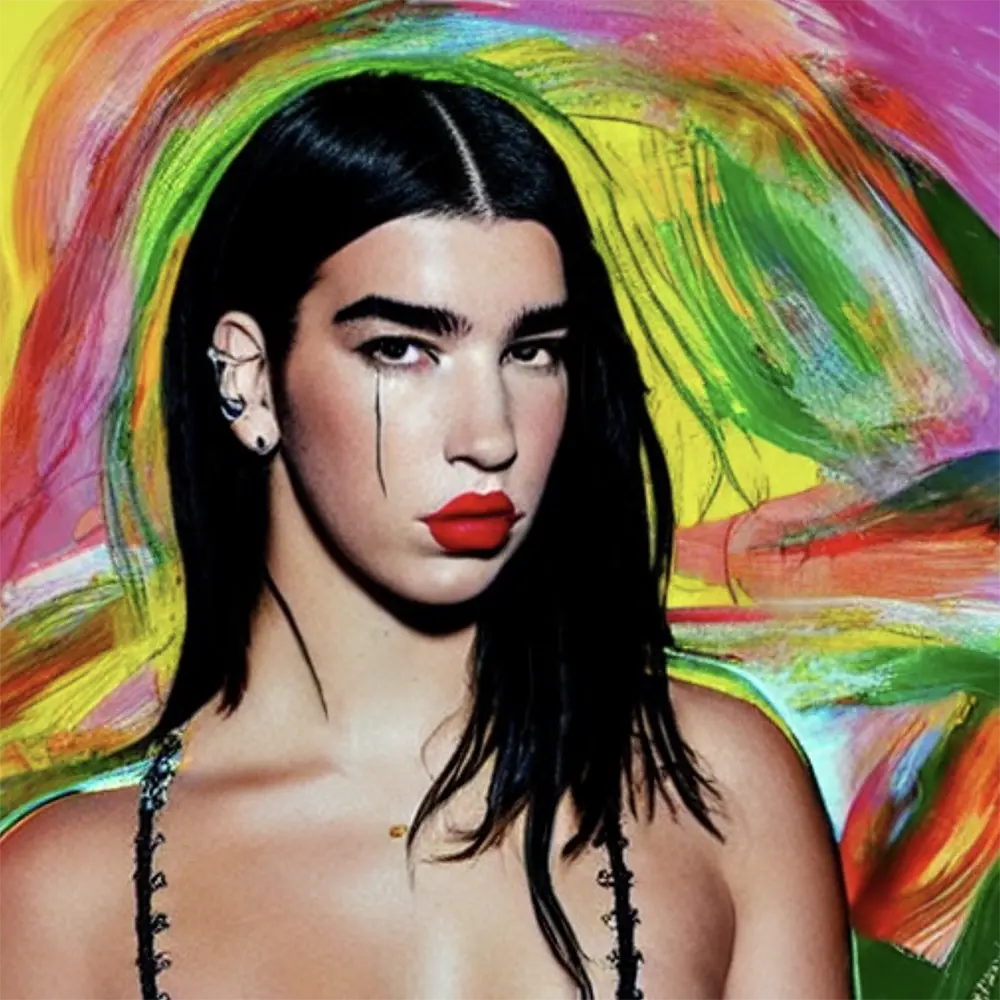 Dua Lipa in the style of Salvador Dali 9