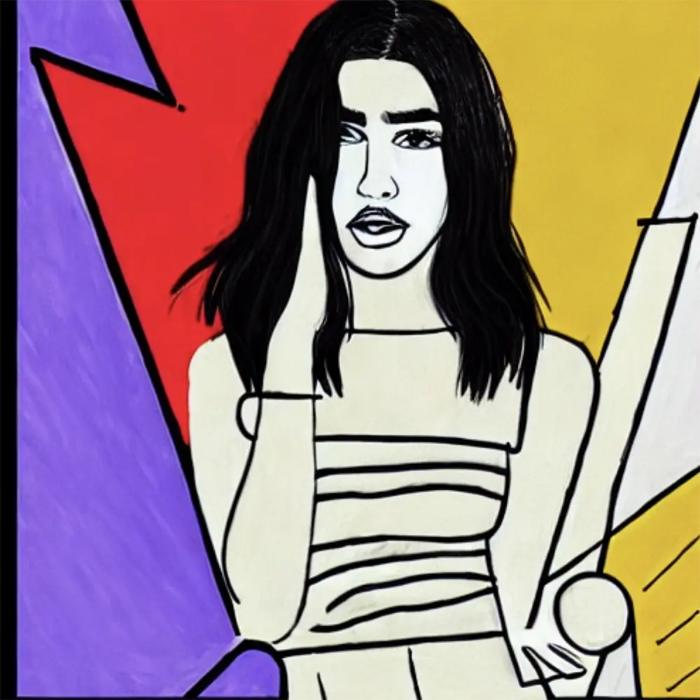 Dua Lipa in the style of Pablo Picasso 7
