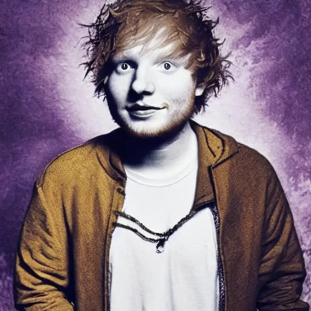 Ed Sheeran in the style of Wangechi Mutu 7