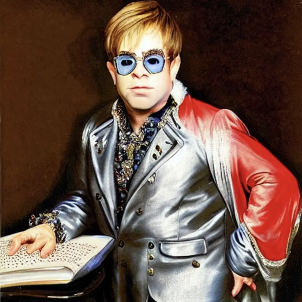 Elton John in the style of Peter Paul Rubens 14