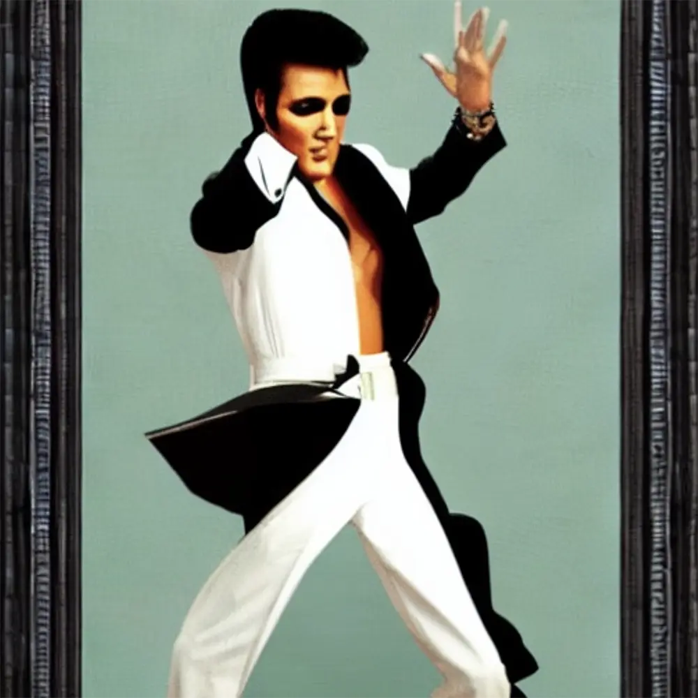 Elvis Presley in the style of Salvador Dali 11