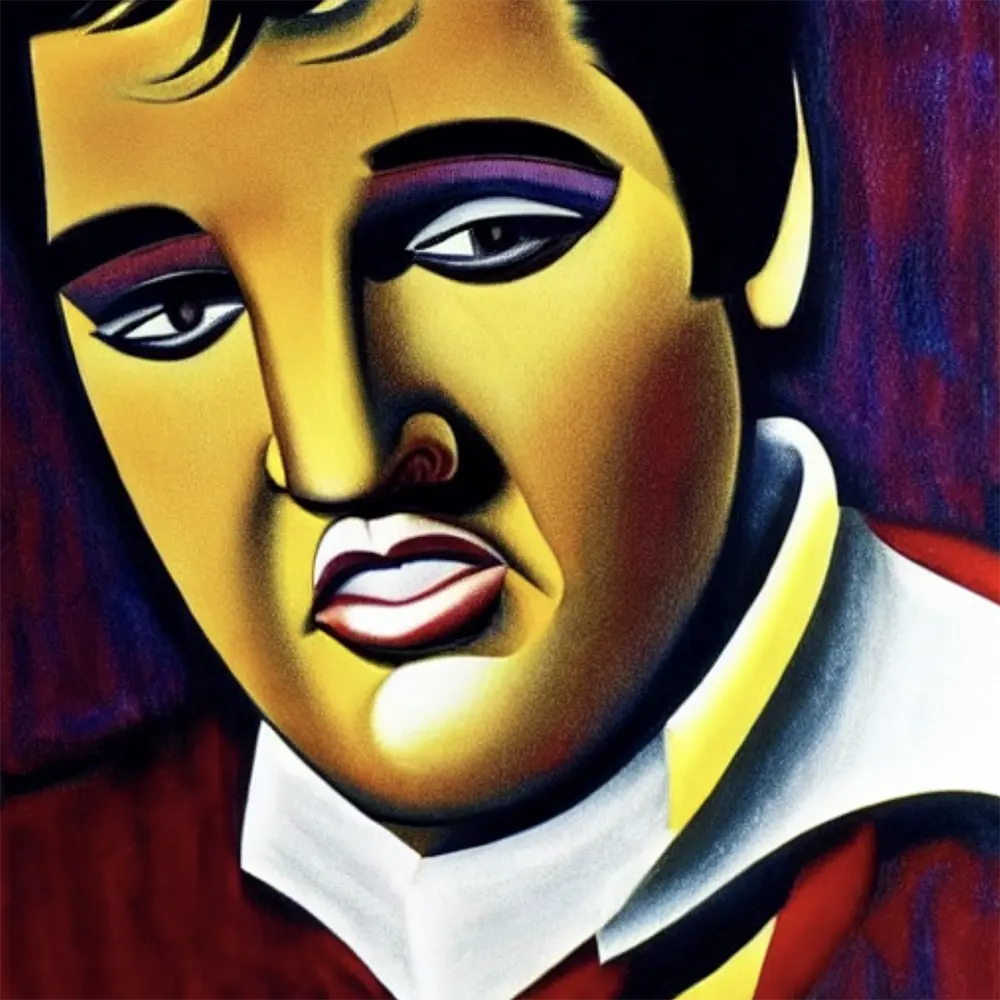 Elvis Presley in the style of Pablo Picasso 14