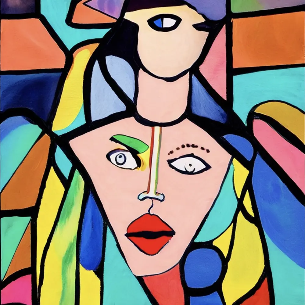 Katy Perry in the style of Pablo Picasso 58