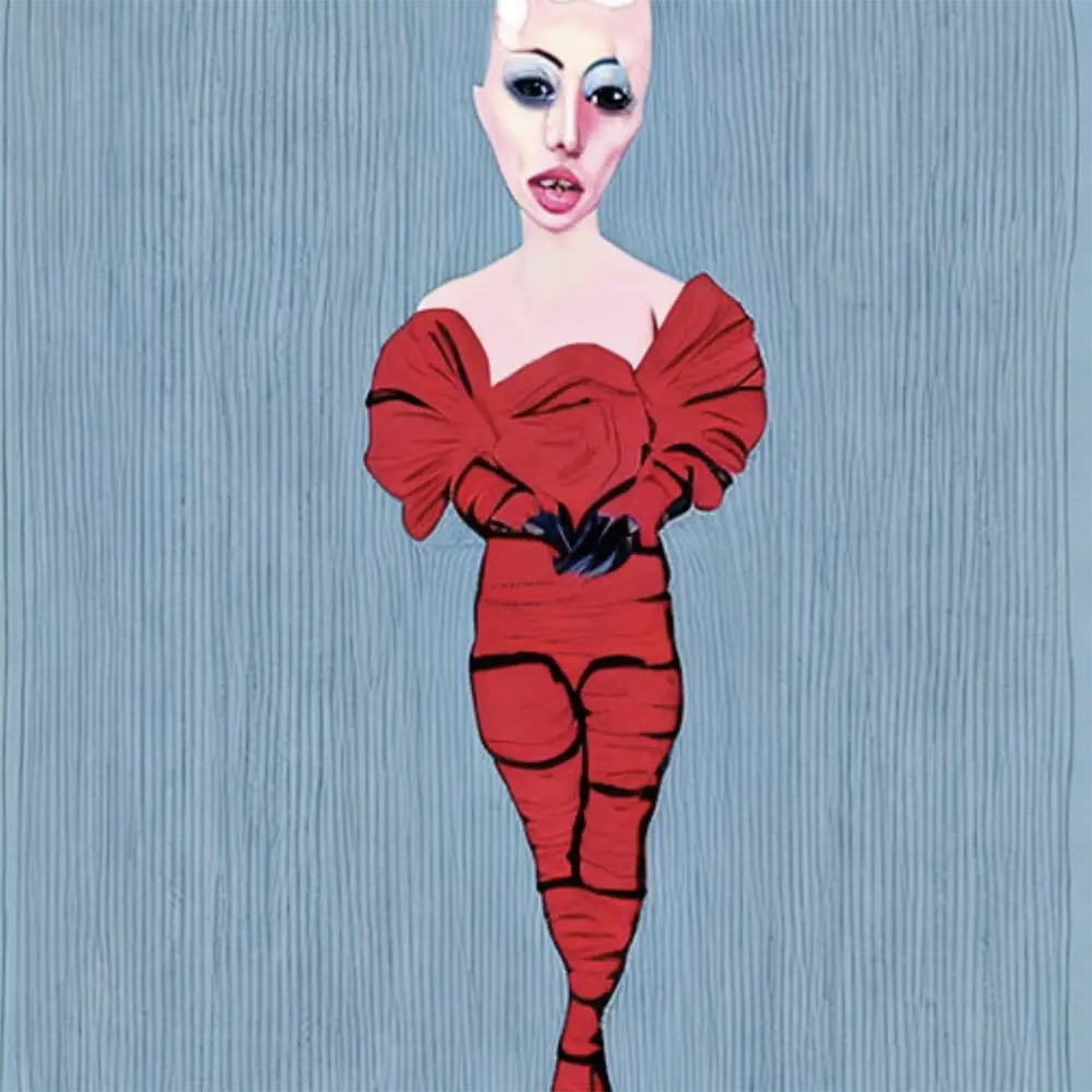 Lady Gaga in the style of Louise Josephine Bourgeois     14