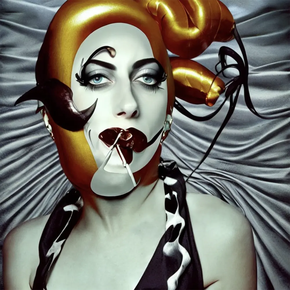 Lady Gaga in the style of Salvador Dali 105