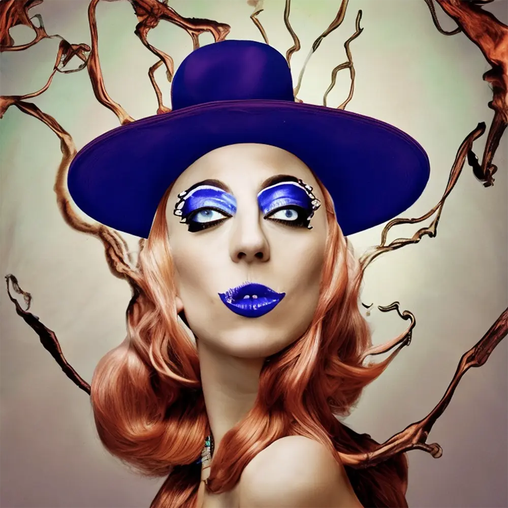 Lady Gaga in the style of Salvador Dali 121