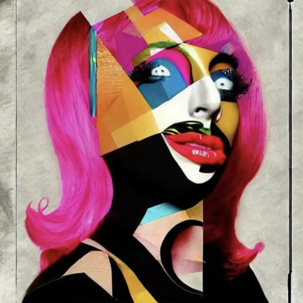 Lady Gaga in the style of Salvador Dali 88