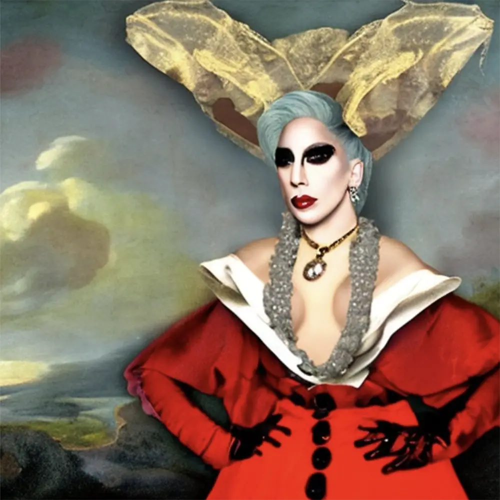 Lady Gaga in the style of Francisco de Goya 52