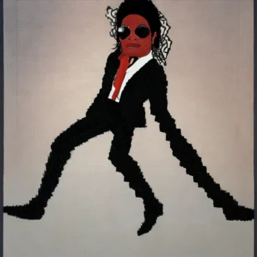 Michael Jackson in the style of Rene Magritte 7 - Artists Meet Artists