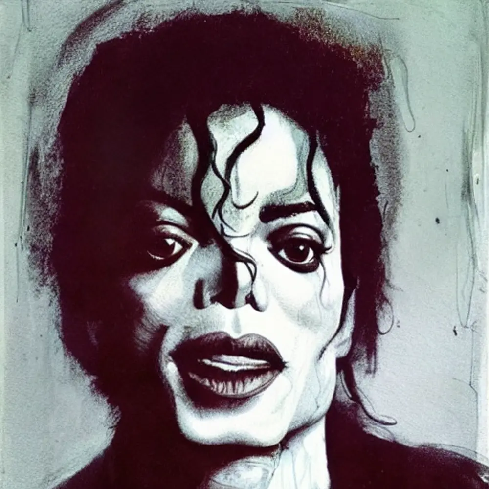Michael Jackson in the style of Jenny Saville 2