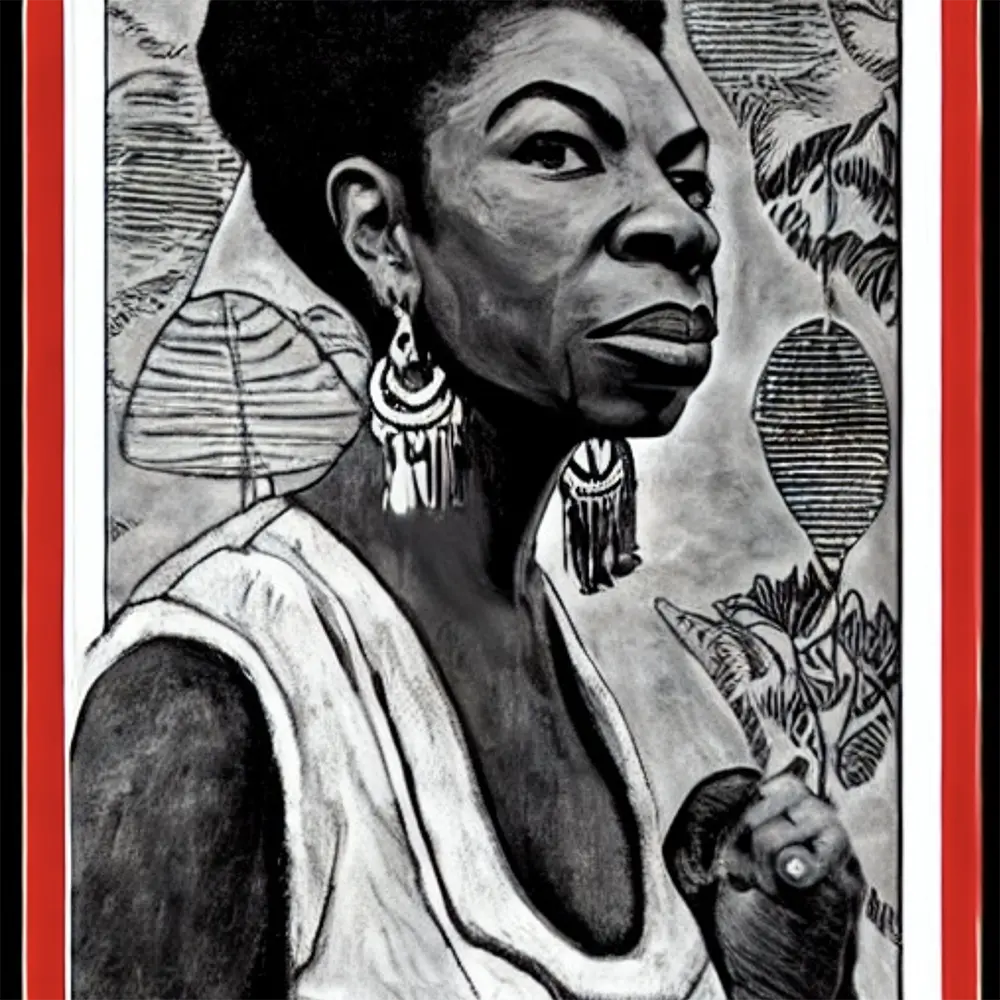 Nina Simone in the style of Paul Gauguin 1