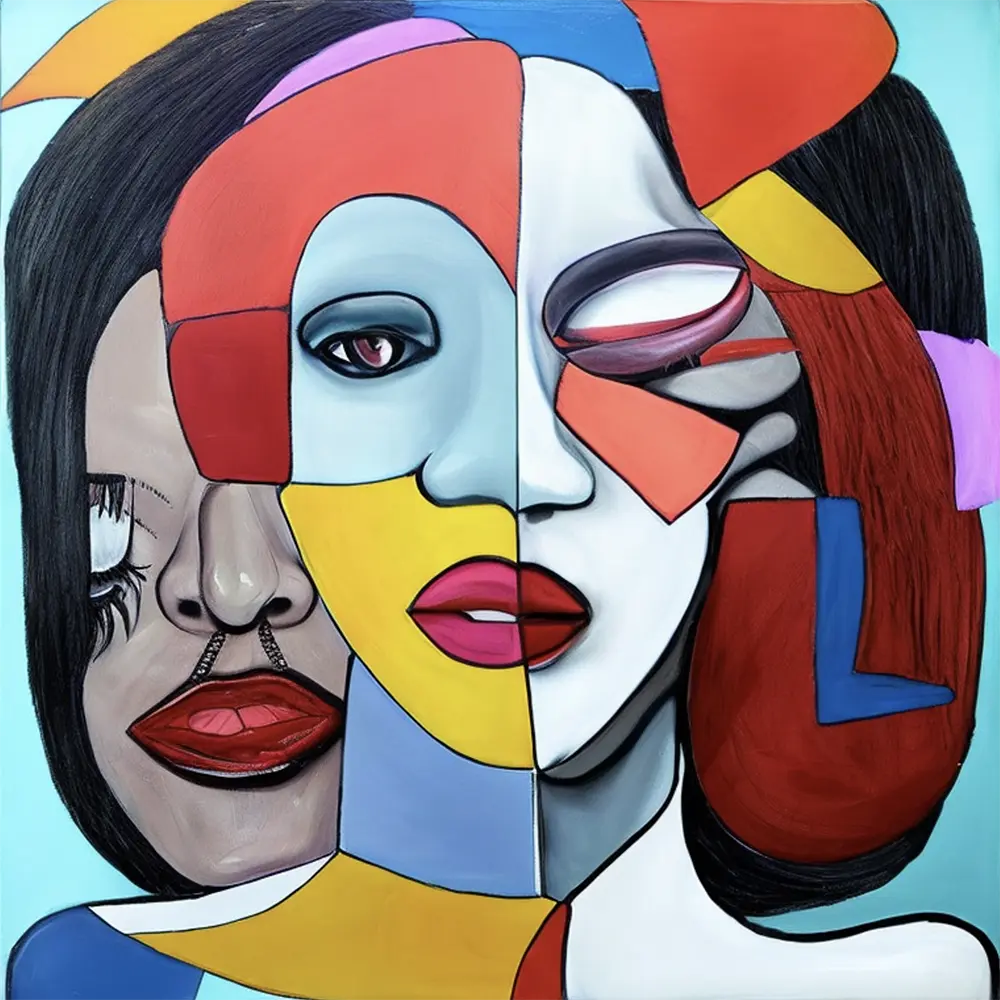Rihanna in the style of George Condo     7