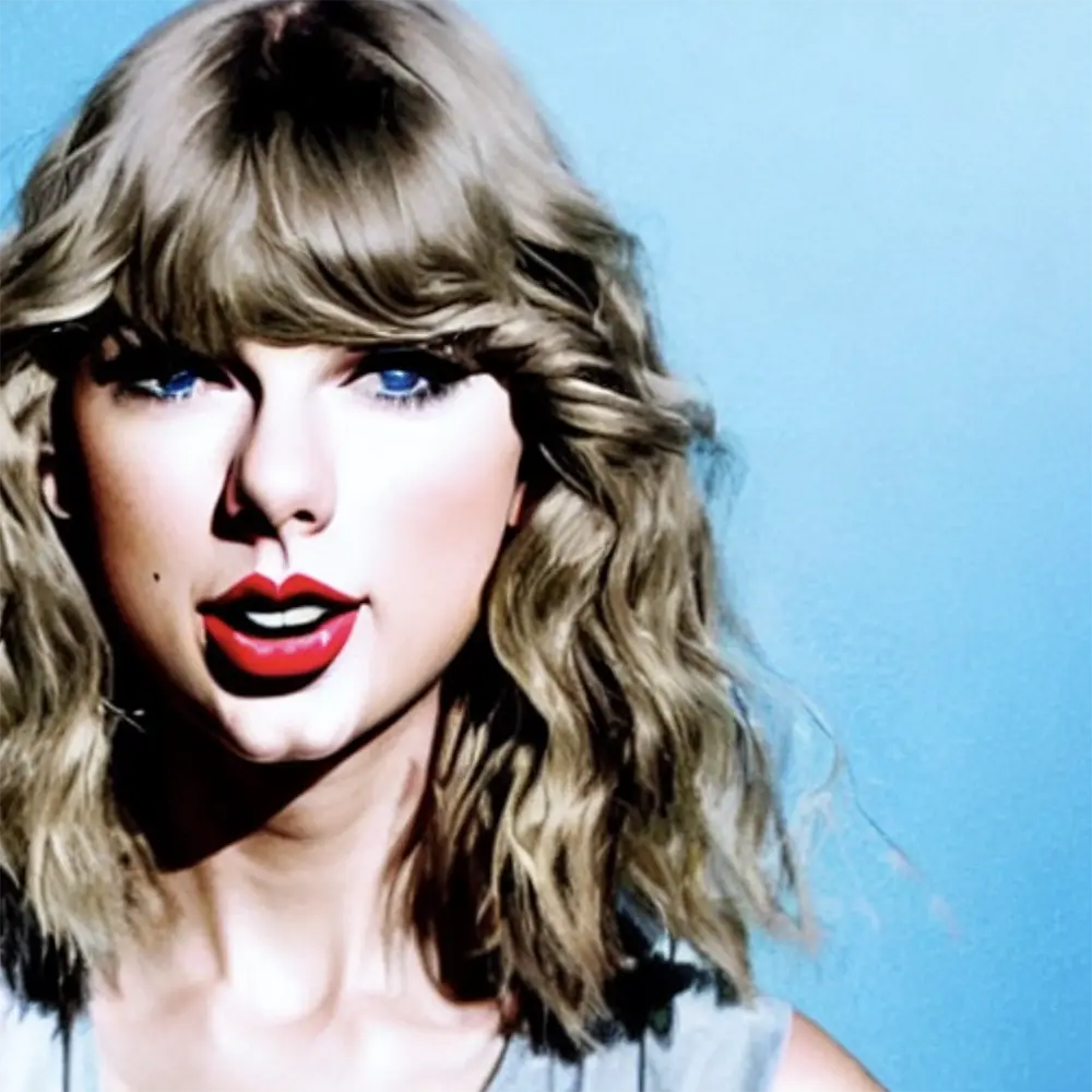 Taylor Swift in the style of Albert Oehlen 30 - Artists Meet Artists