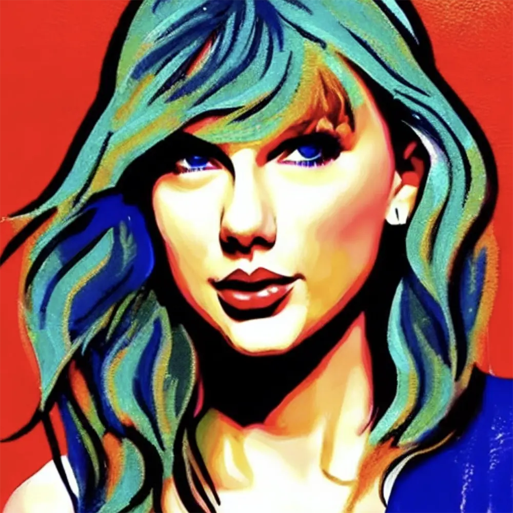 Taylor Swift in the style of Pablo Picasso 78 - Artists Meet Artists