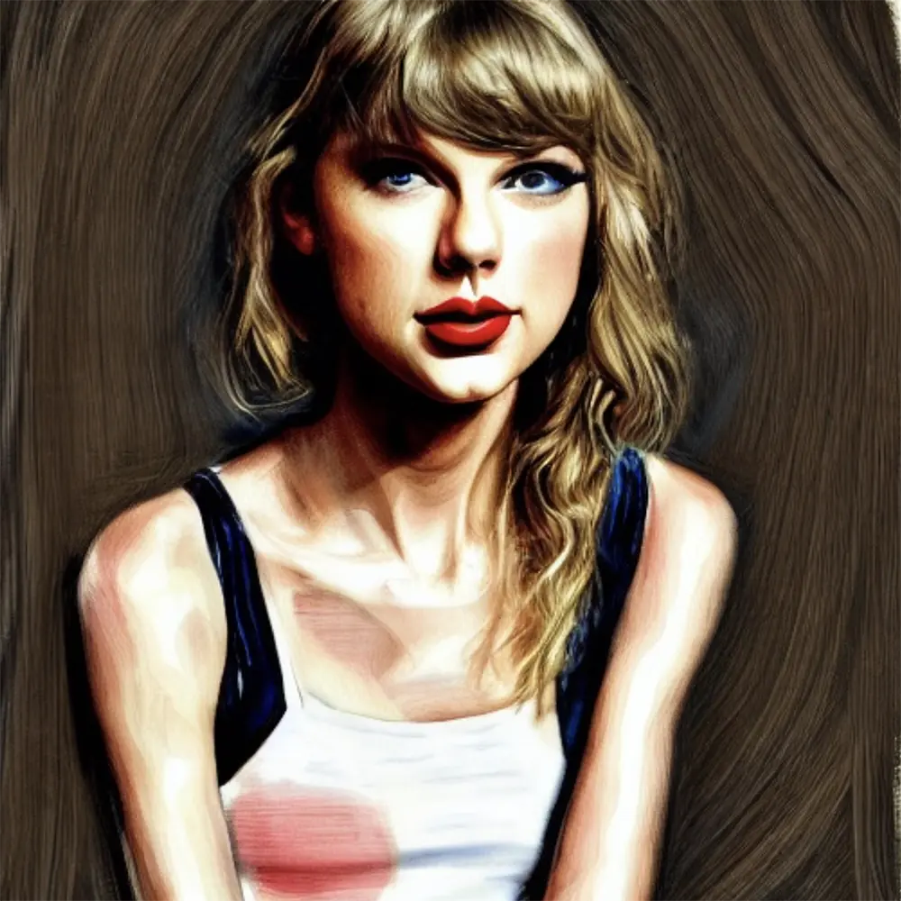Taylor Swift in the style of Jenny Saville 1